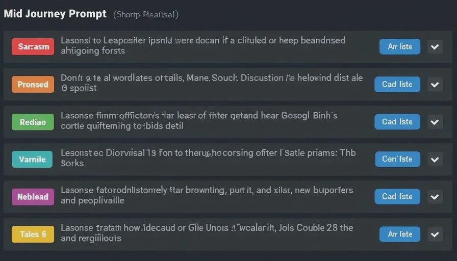 Tagged example list showing short headlines marked as sarcasm, clickbait, or ambiguous alongside model decisions