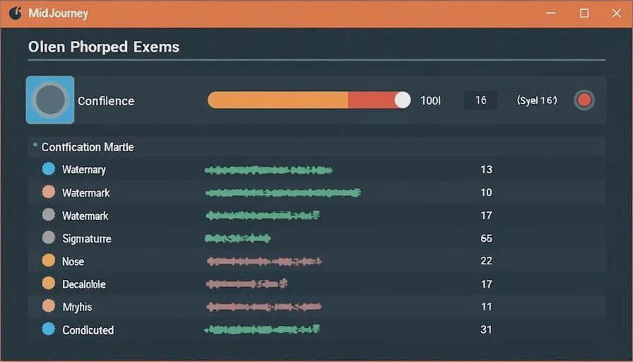 Structured tool choice with confidence and alternatives Structured tool-selection panel showing chosen tool name, confidence score, and ranked alternatives